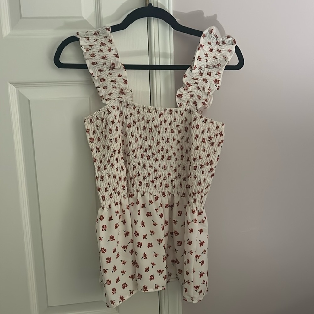 Smocked Babydoll Tank